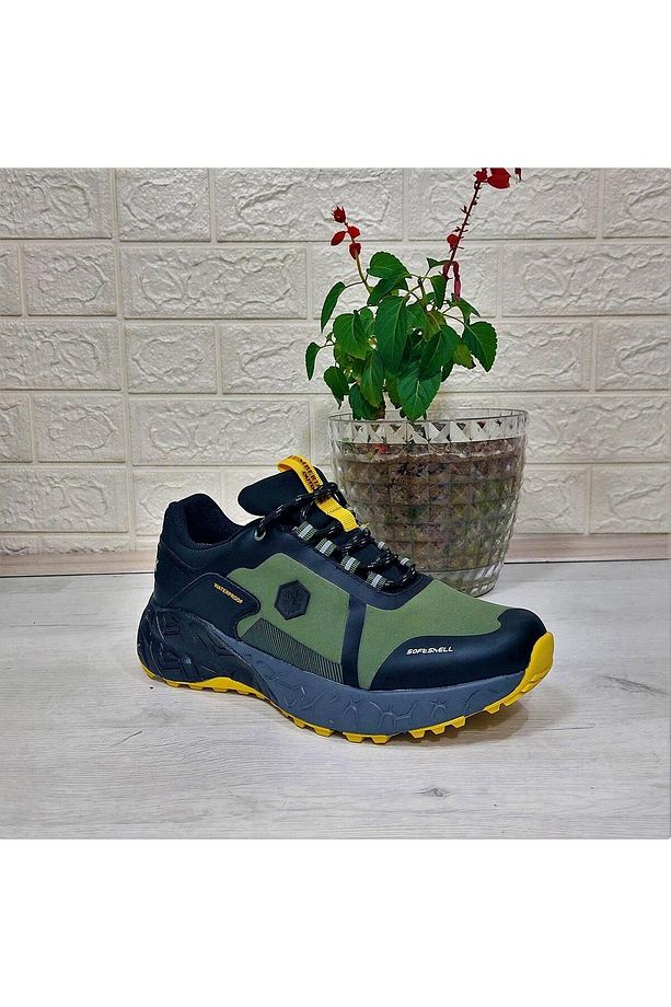 Joraı Haki-Sarı-Siyah Waterproof Outdor Erkek Ayakkabı - 8