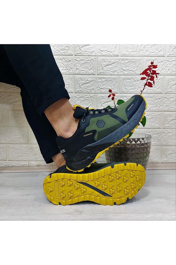 Joraı Haki-Sarı-Siyah Waterproof Outdor Erkek Ayakkabı - 1