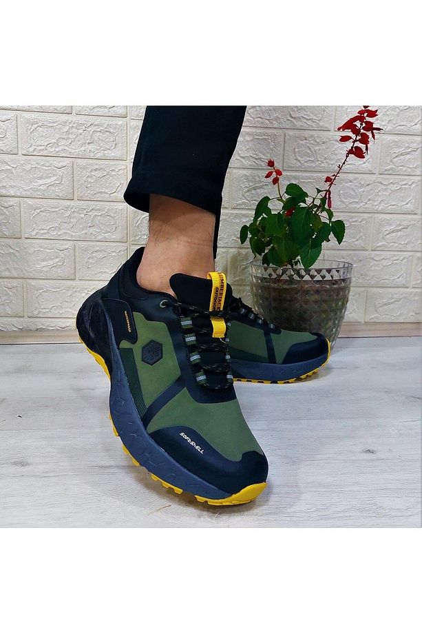 Joraı Haki-Sarı-Siyah Waterproof Outdor Erkek Ayakkabı - 4