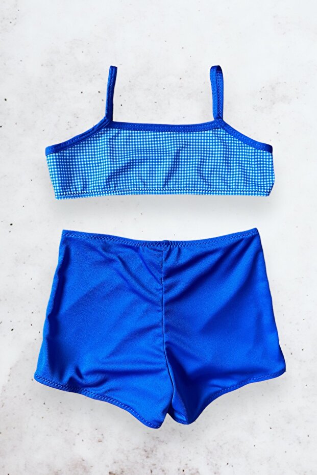 KIZ ÇOCUK ŞORTLU BİKİNİ TAKIMI - 1