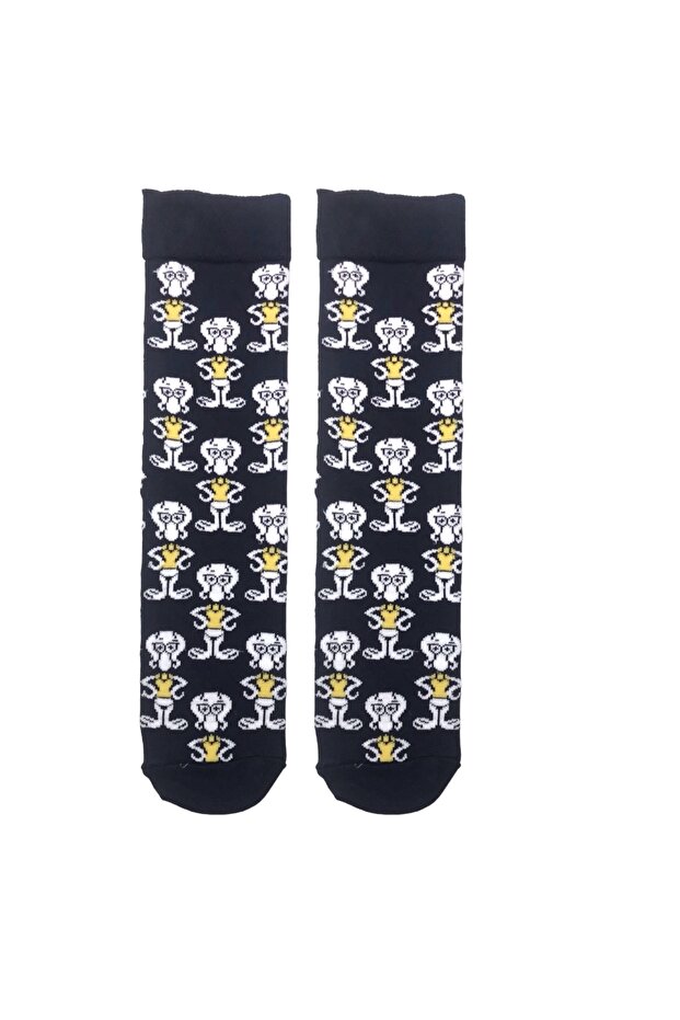 Patterned Character Colorful Socket Socks Çk22 - 1