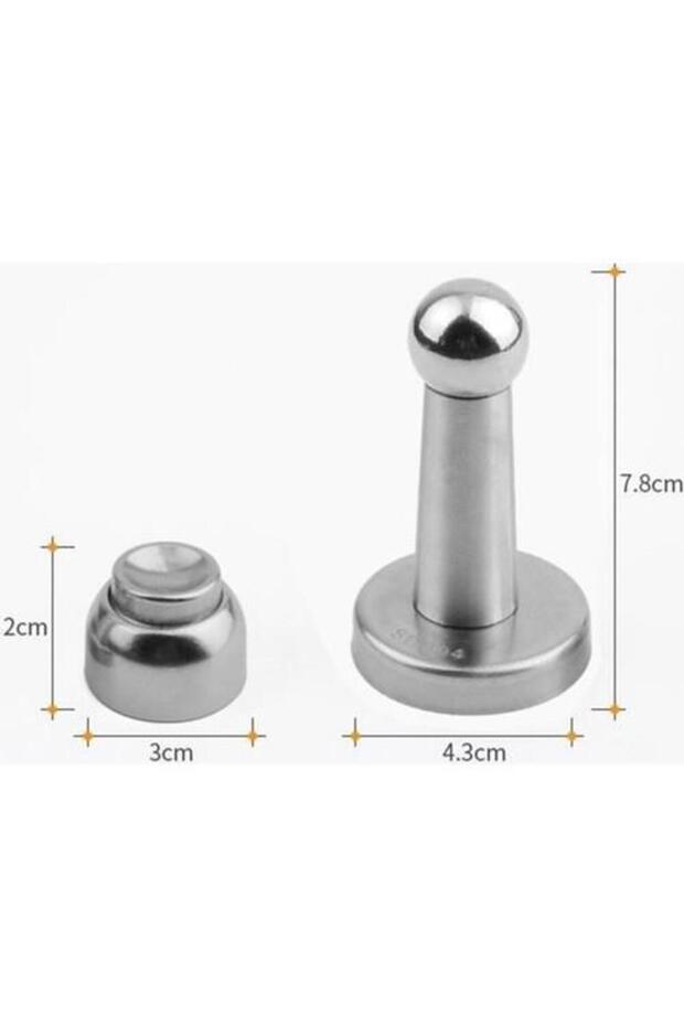 Mıknatıslı Kapı Tamponu 8cm Kapı Stoperi 5'li Paket - 4