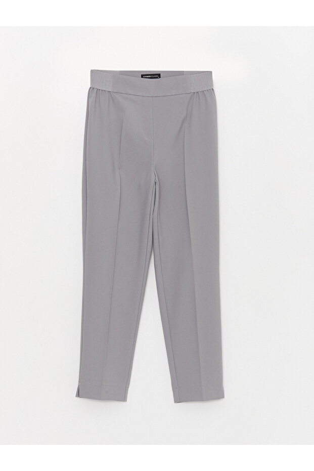 Standard Fit Women's Trousers with Elastic Waist