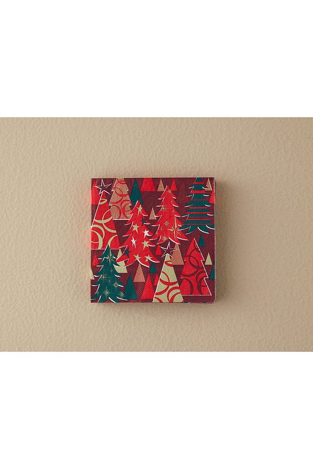 Trees Red Kağıt 20'li Kağıt Peçete 33x33 Cm Kırmızı - 1