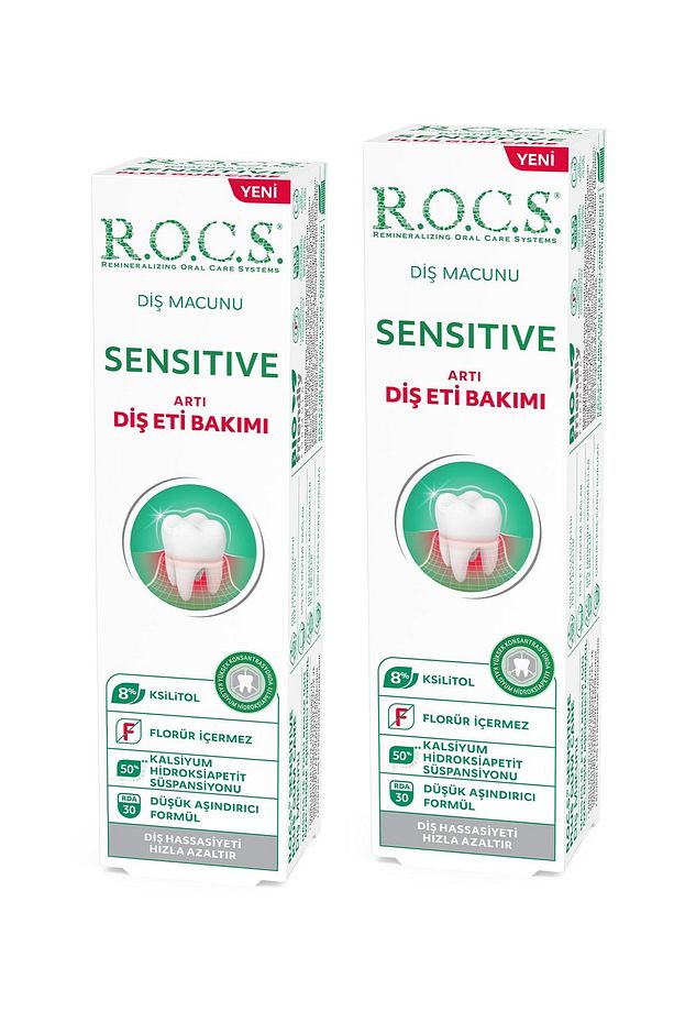 R.O.C.S. Sensitive Artı Diş Eti Bakımı Klorofilli Diş Macunu – 94gr x 2 ADET - 7