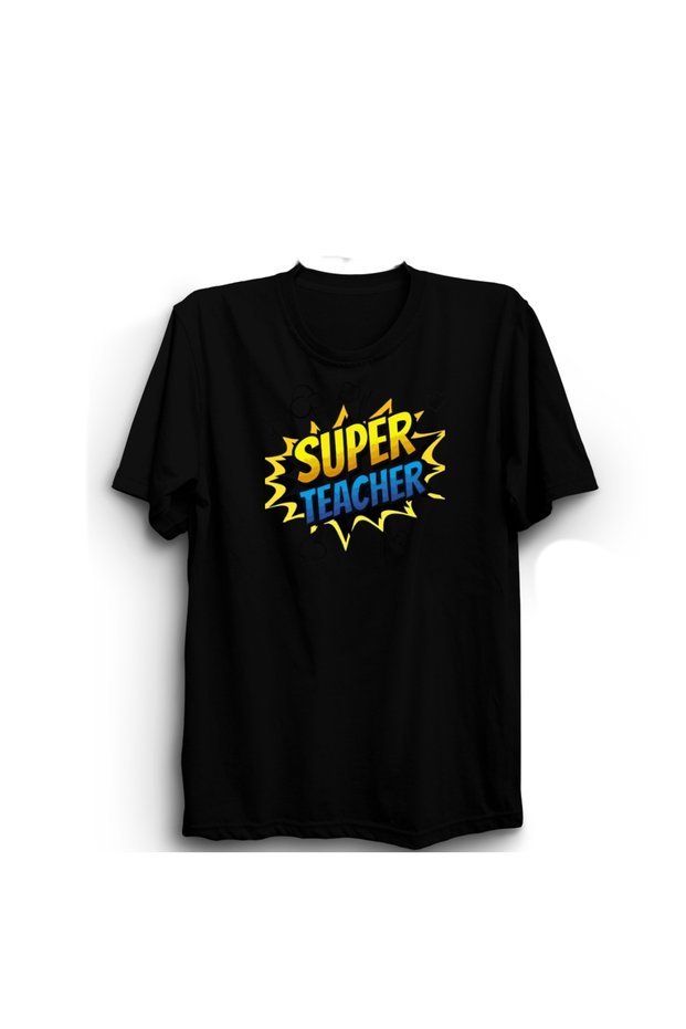Super Teacher, Super Teacher, Teachers' Day, Pop-Art Blue, November 24 T-Shirt