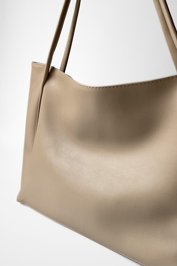 Nou Çift Saplı Shopper Çanta - 3