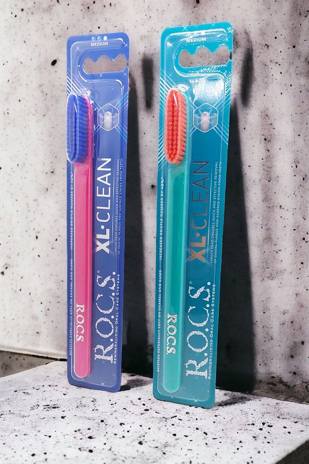 R.O.C.S. XL CLEAN – EKSTRA TEMİZLİK İÇİN DİŞ FIRÇASI - 2'Lİ SET PEMBE-YEŞİL SAP - 5