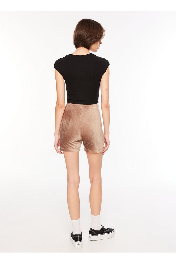 Açık Kahve Kadın Şort HS0393 CL WDE PLUSH SHORT - 4