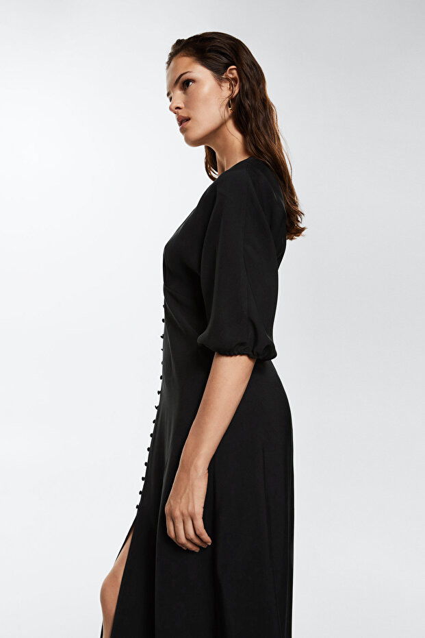 Kadın Siyah Elbise - 6