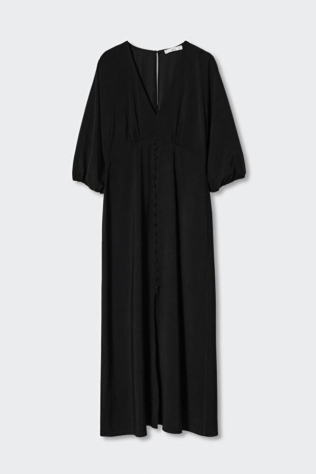 Kadın Siyah Elbise - 3