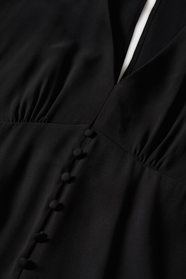 Kadın Siyah Elbise - 10