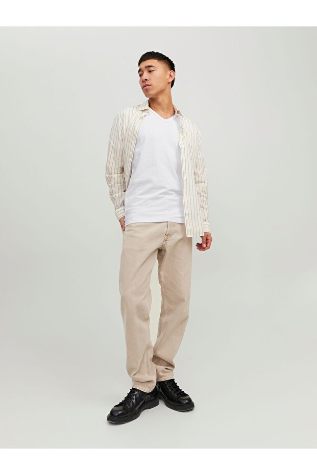 T-Shirt Basic V yaka - 5