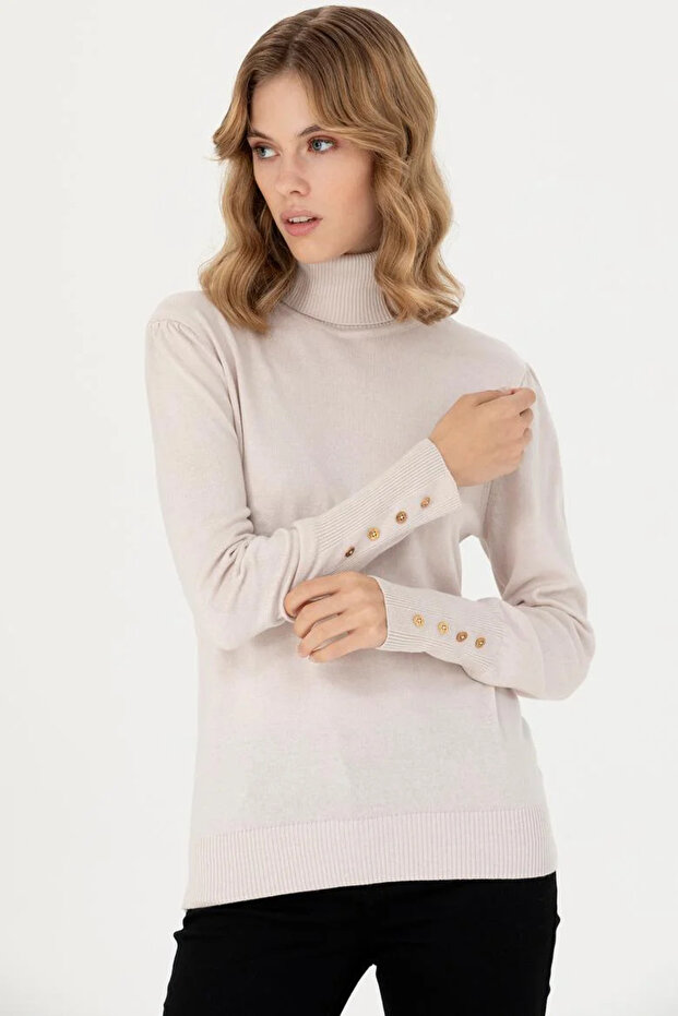 Women's Cream Melange Sweater