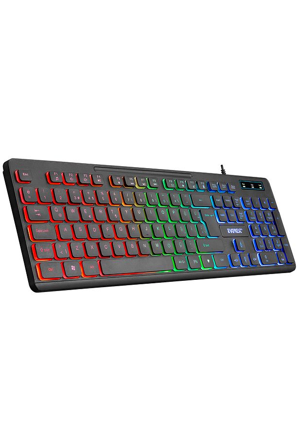 KB-120 Sleek Aydınlatmalı Oyuncu Klavyesi +Logitech Pro Gaming Klavye 70 cm Bileklik Pad - 2
