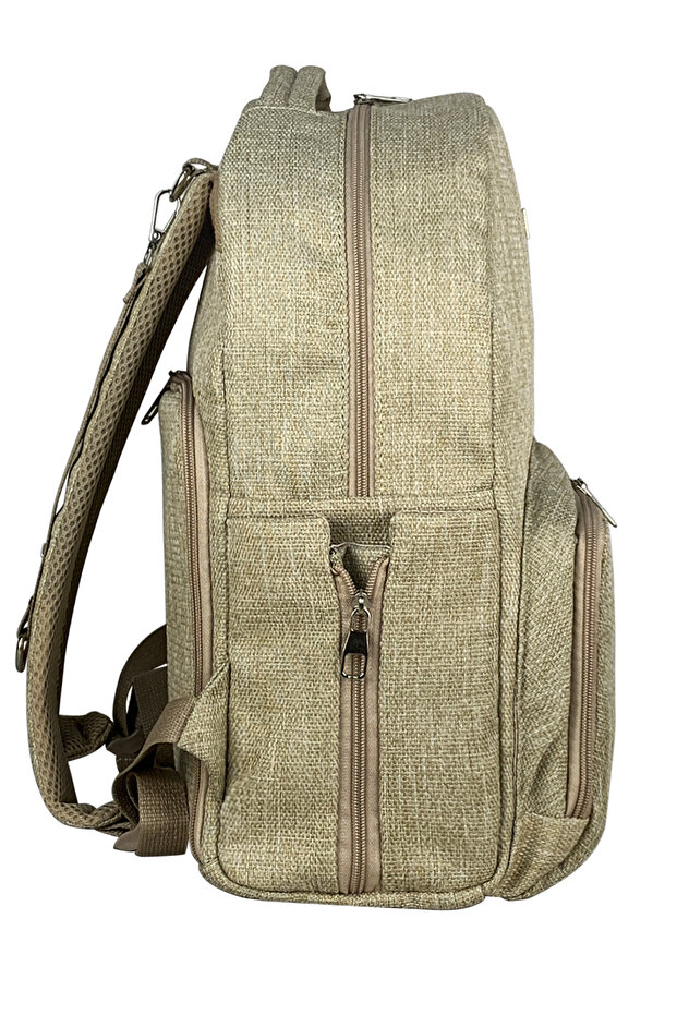 Duo Bej Backpack For Mothers Anne Bebek Bakım Sırt Çantası - 6