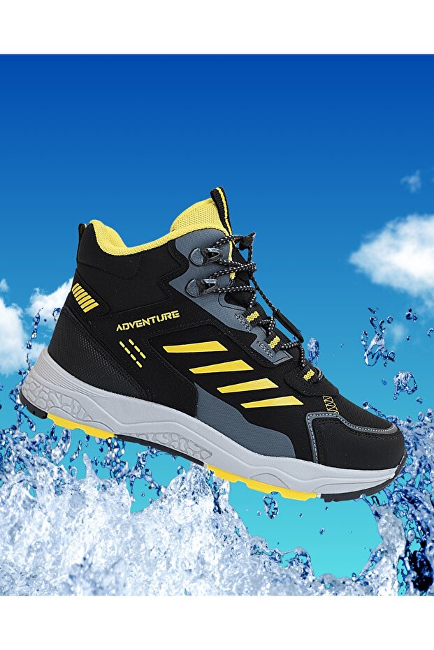 1783 Anatomik Tabanlı Lastik Bağcıklı Çocuk Trekking Spor Bot - 1