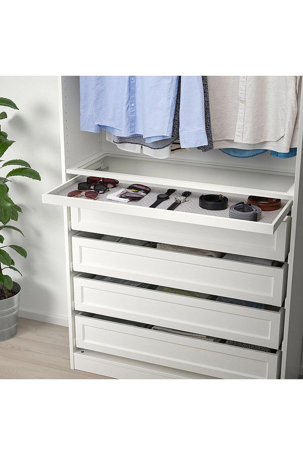 KOMPLEMENT açık gri-desenli 90x30 cm çekmece örtüsü - 2