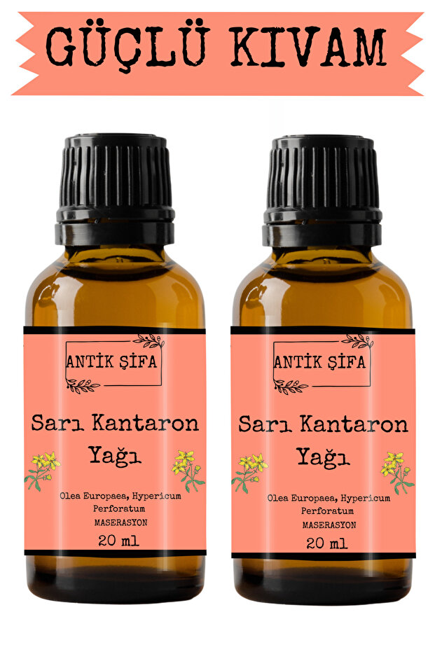 St. John's Wort Oil - (2 x 20ML) 100% Natural, Undiluted