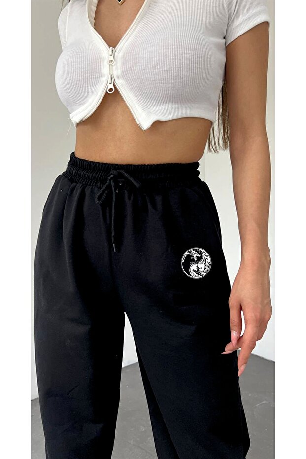 ying yang unisex Basic φούτερ - 1