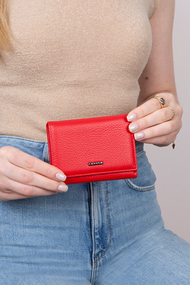 L2632 Genuine Real Leather Small Size Women's Wallet Portfolio
