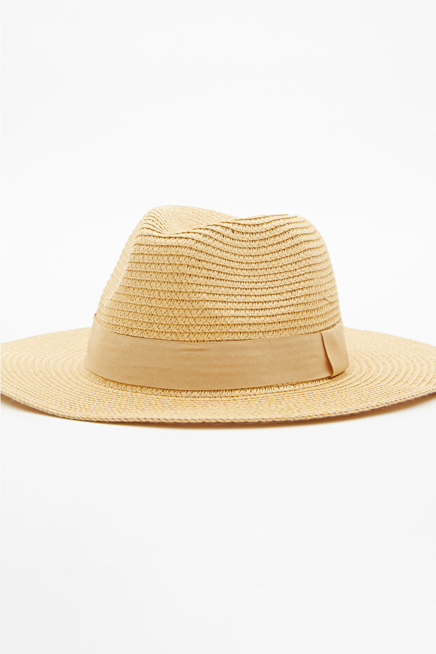 Geniş Hasır Şapka - 2