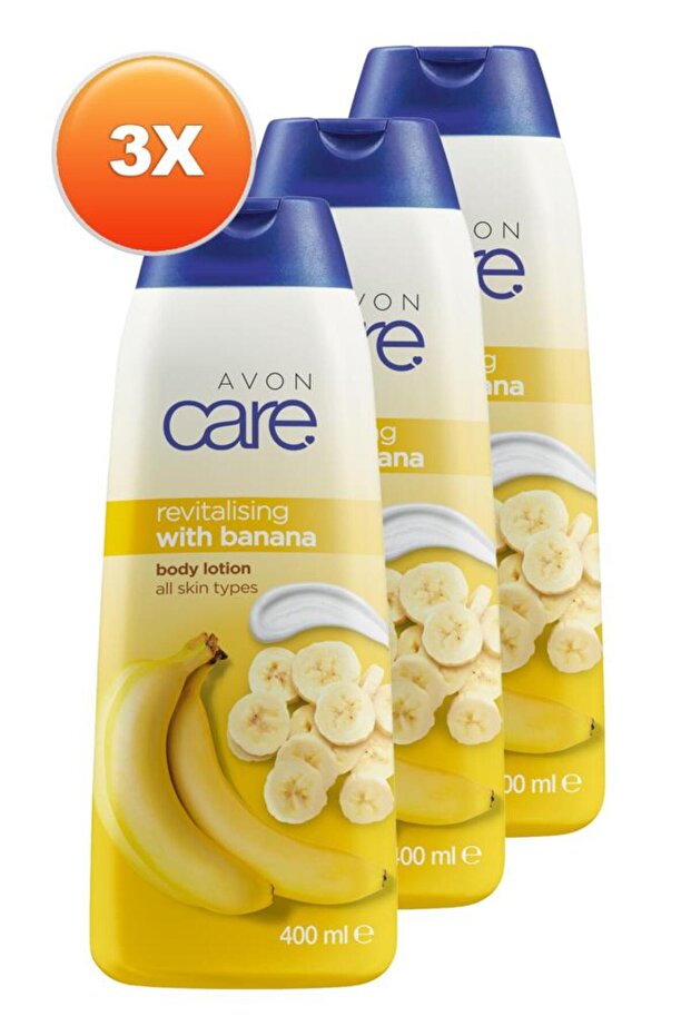 Care Revitalising Banana Extract Body Lotion 400 Ml. Triple Set