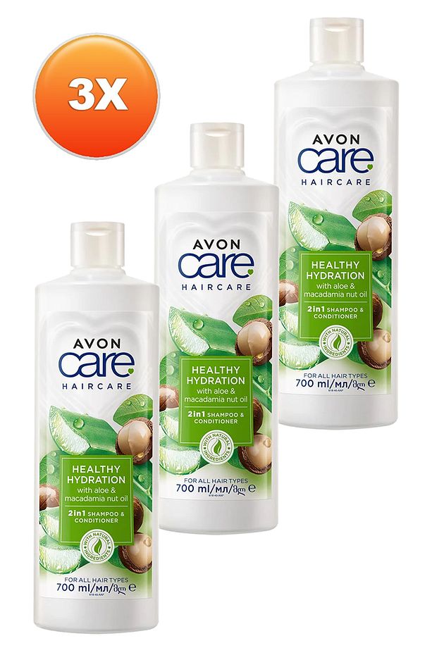Care Aloe Vera Ve Makademya Fındığı Yağı Şampuan Ve Saç Bakım Kremi 700 Ml. Üçlü Set - 2