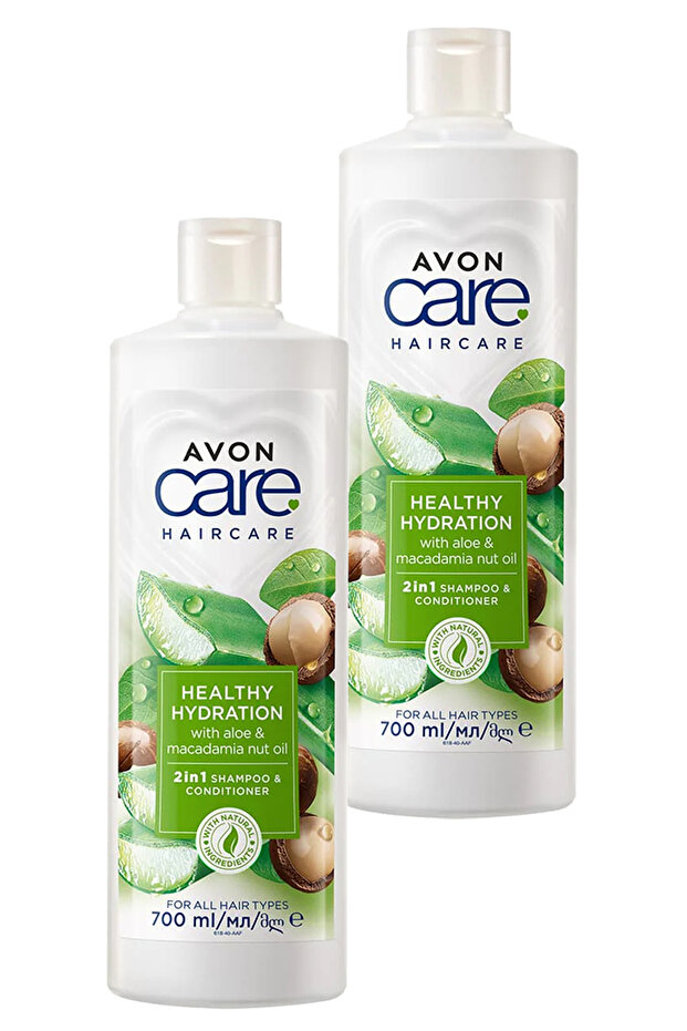 700 Ml Double Set - Care Aloe Vera and Macadamia Nut Oil Shampoo and Conditioner