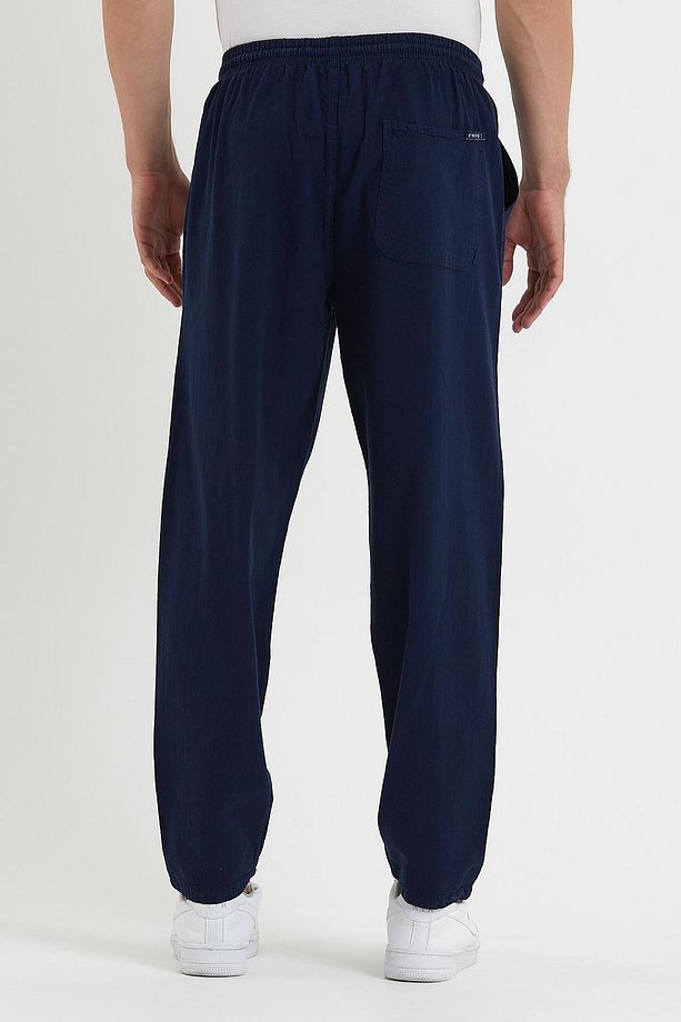 Erkek Lacivert Basic Relaxed Fit Jogger Pantolon - 6