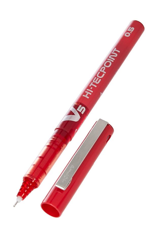 PİLOT V5 Hİ-TECPOİNT 0.5 MM SIVI MÜREKKEPLİ ROLLERBALL KALEM – 6 RENK SET - 4