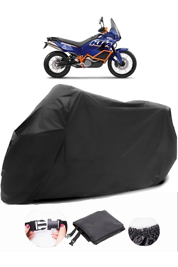 KTM 990 Adventure Dakar Backpack Compatible Black Motorcycle Tarpaulin Waterproof Durable Fabric
