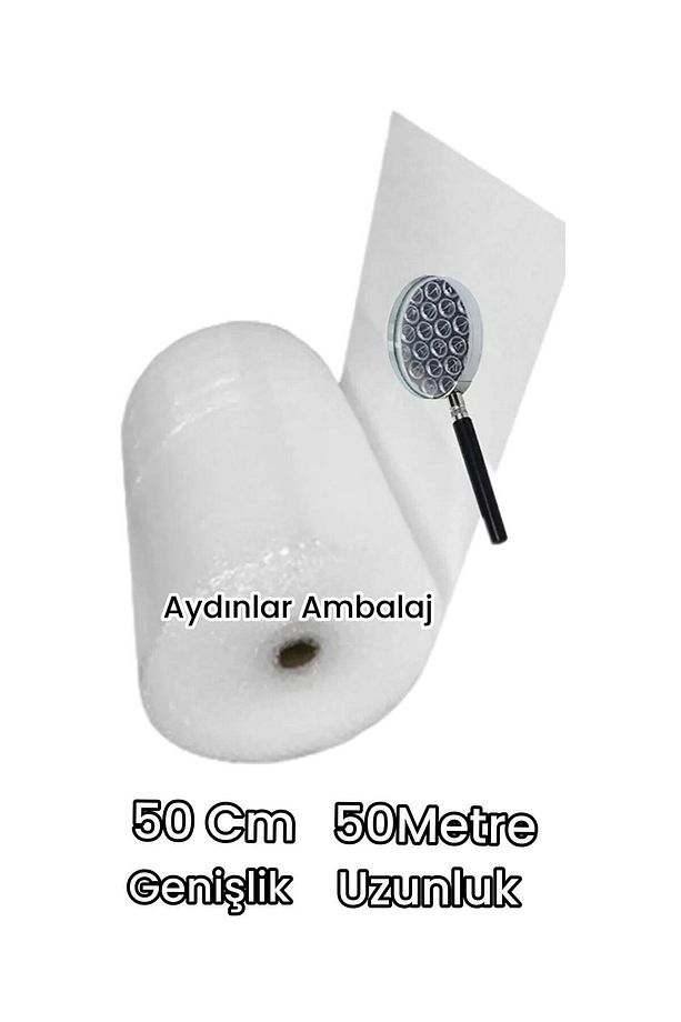 50cmx50mt Poşeti Balonlu Patpat Pıtpıt Pat Pat Taşınma 1 Adet Koli Bandı Ve Maket Bıçağı Hediyeli - 3
