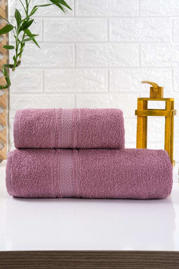 Badetuch-Set, Flieder - 2
