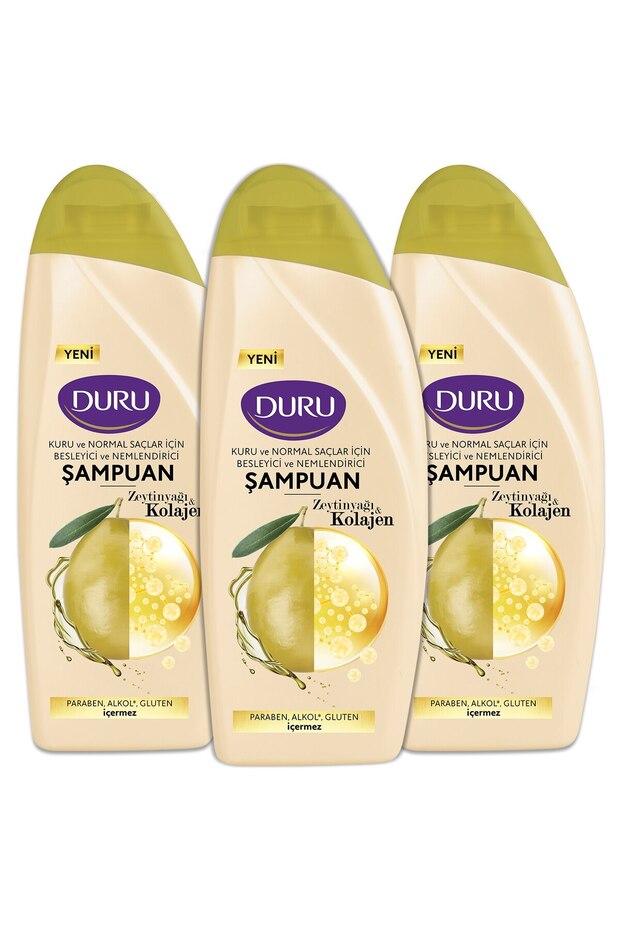 Zeytinyağı & Kolajen Şampuan 3 x 500 ML - 1