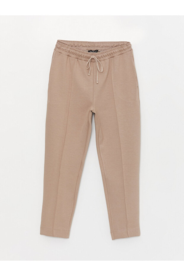 Standard Fit Women's Trousers with Elastic Waist