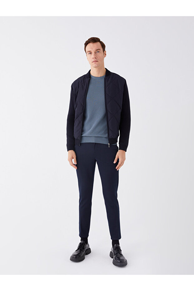 Standart Kalıp Kolej Yaka Erkek Triko Hırka - 3