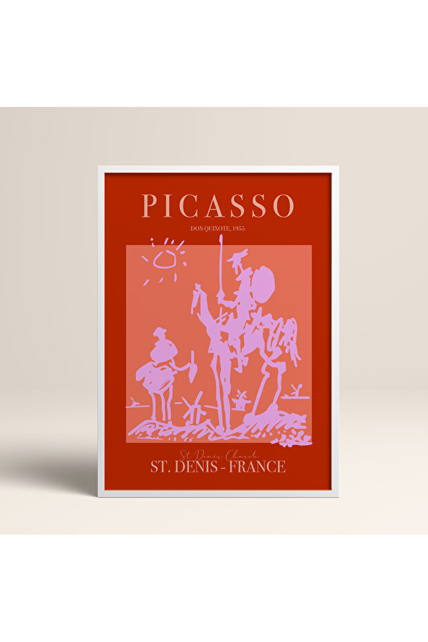 Framed Picasso Single Painting Modern Classic Framed Poster Painting Pıcass51