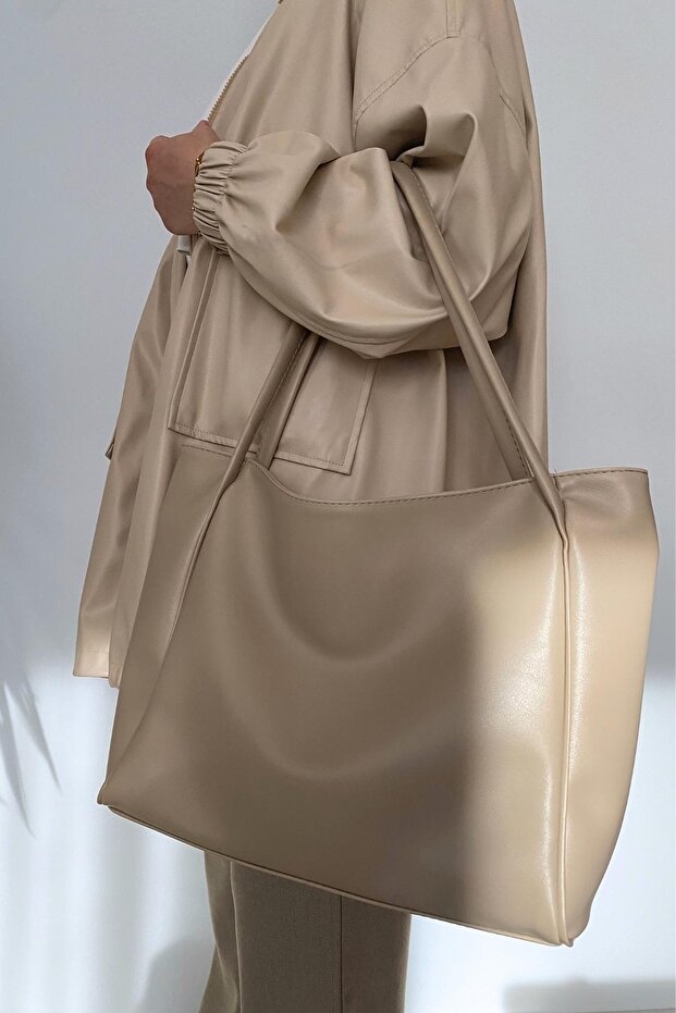 Nou Çift Saplı Shopper Çanta - 6