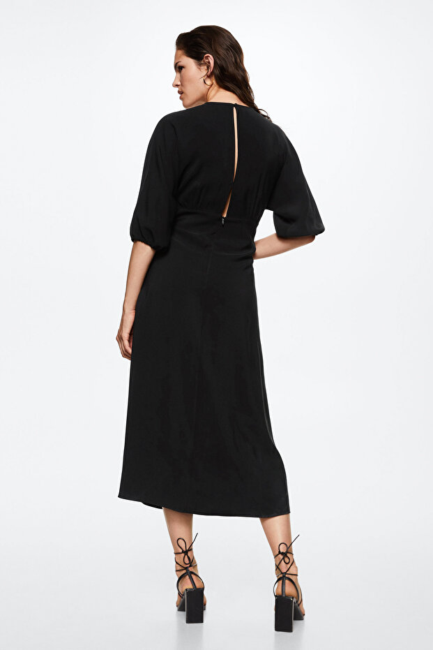 Kadın Siyah Elbise - 11