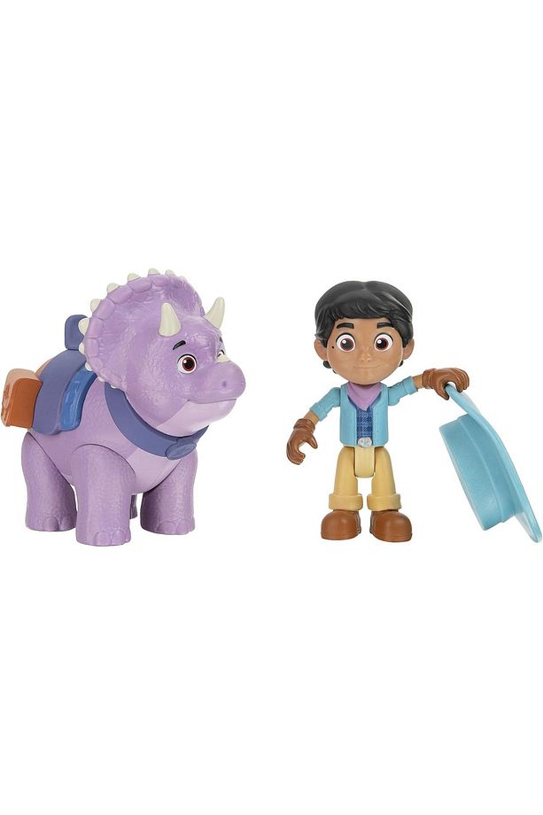 Sevimli Dinozor Tango ve Kovboy Arkadaşı Miguel Seti 2'li Oyuncak Dinazor Figür Set Mor Trex D Seri - 3