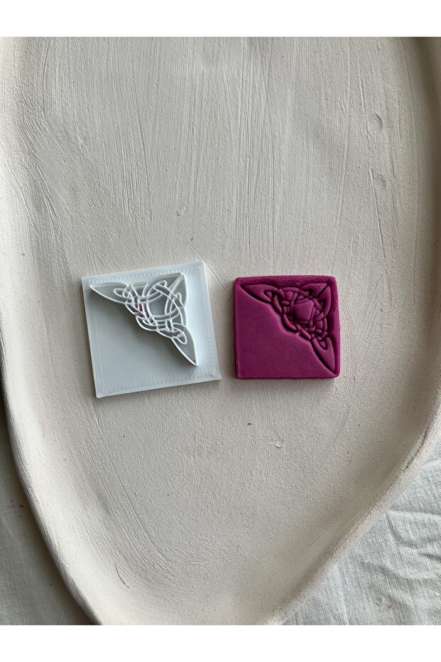 ختم كوكي زاوية السيراميك بوليمر كلاي - 1