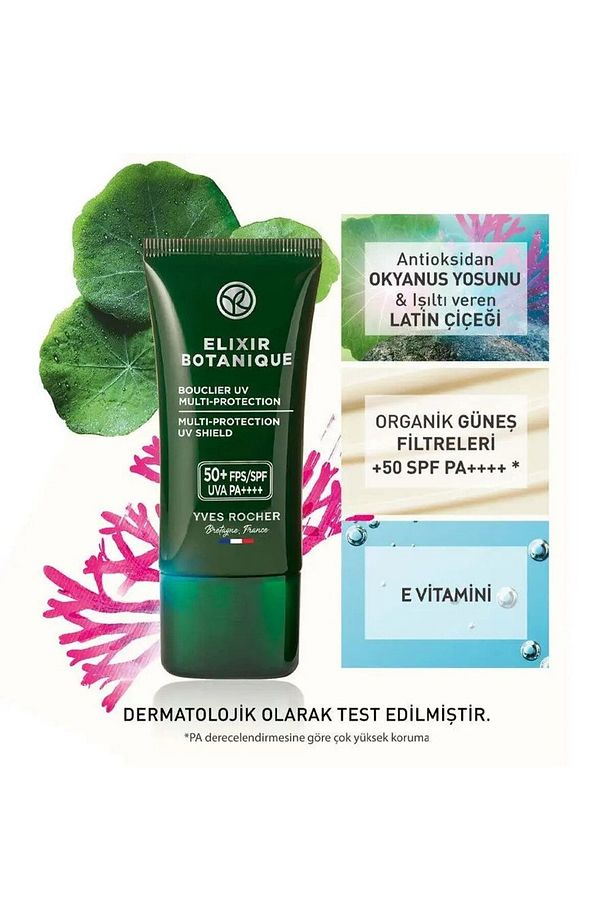 50+ SPF Yüz Kremi - Yaşlanma Karşıtı Bitkisel Antioksidan Bakım/Elixir Botanique - 30ml - 3