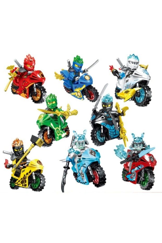 Ninjago 8 Piece Motorized Set Mini Figure Set New Set