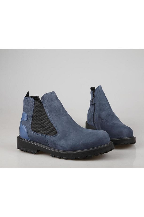 232-17 Mavi Nubuk Unisex Bot - 4