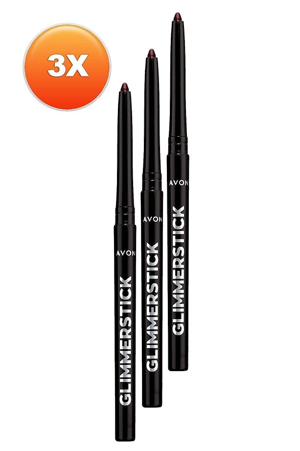 Glimmersticks Asansörlü Açılıp Kapanabilen Göz Kalemi Majestic Plum Üçlü Set - 2