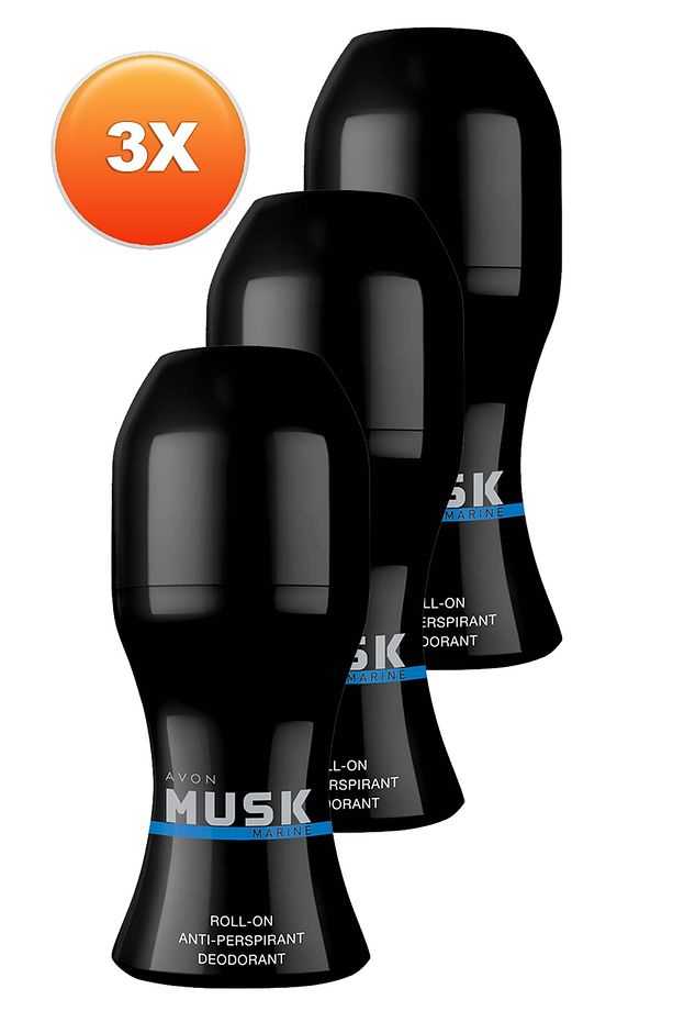 Musk Marine Erkek Rollon 50 Ml. Üçlü Set - 2
