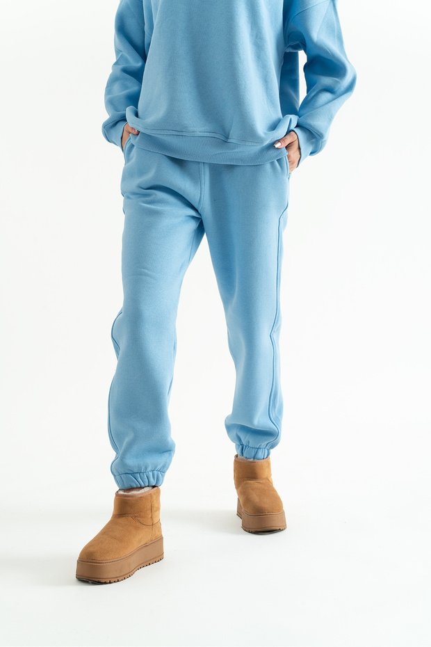 Bisiklet Yaka Basic 3 İplik Şardonlu Eşofman Takımı Mrt5007 - 5