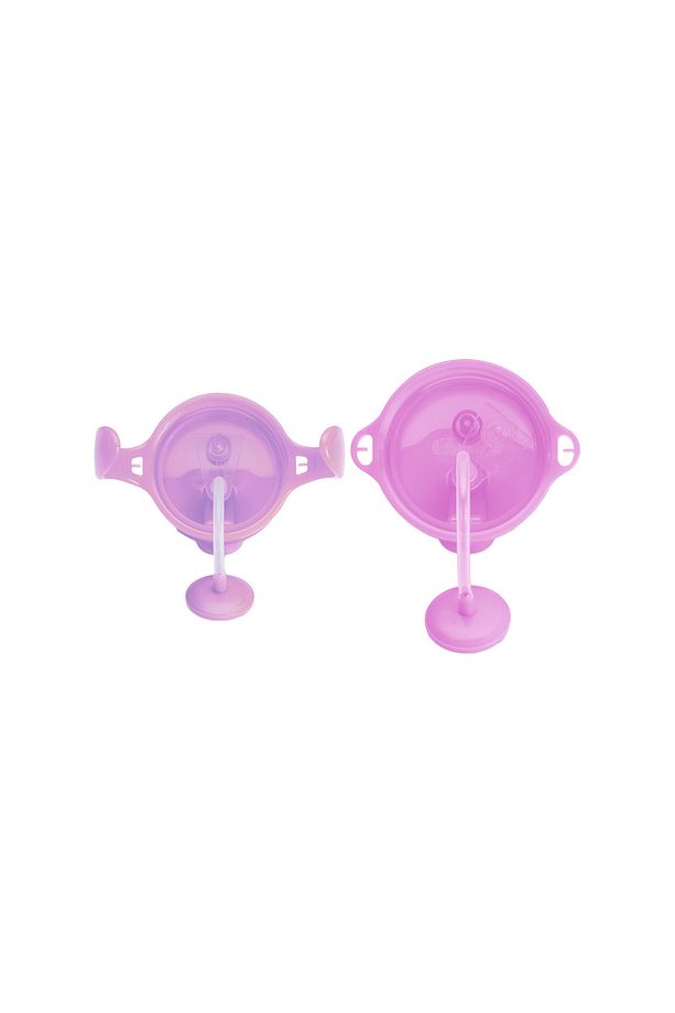 Tıklama Kilitli Uçlu Pipetli Alıştırma Bardağı 6ay 207 ml Mor Ve 12ay 296 ml Mor - 4