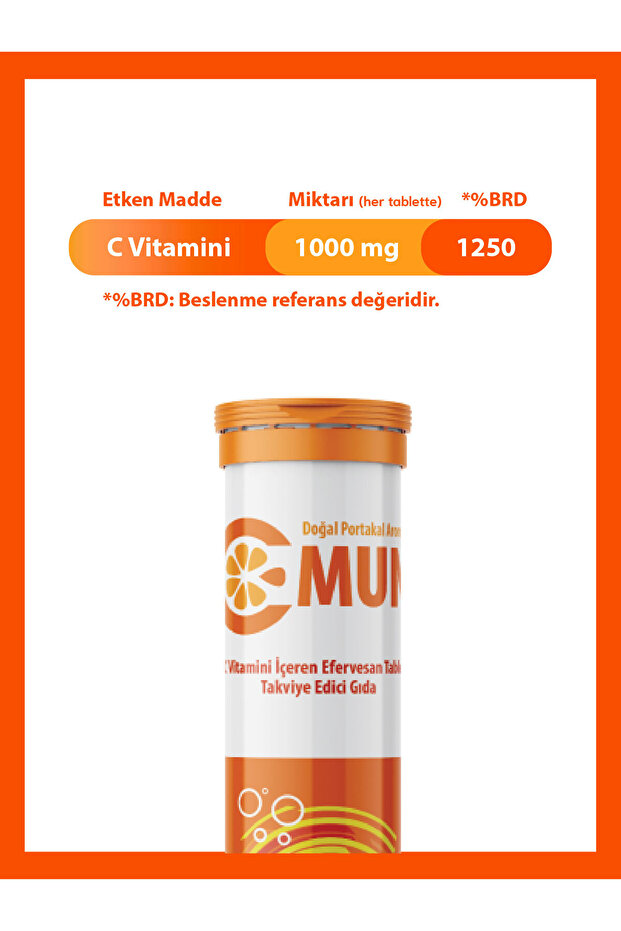 C Mun C Vitamini 1000 mg 20 Efersevan Tablet - 2